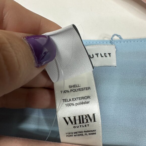 NWT White House Black Market Tank Top S Sleeveless V Neck Shell Stripe #WHBM2 - Picture 4 of 8